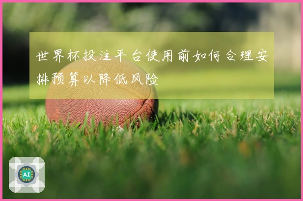 世界杯投注平台使用前如何合理安排预算以降低风险
